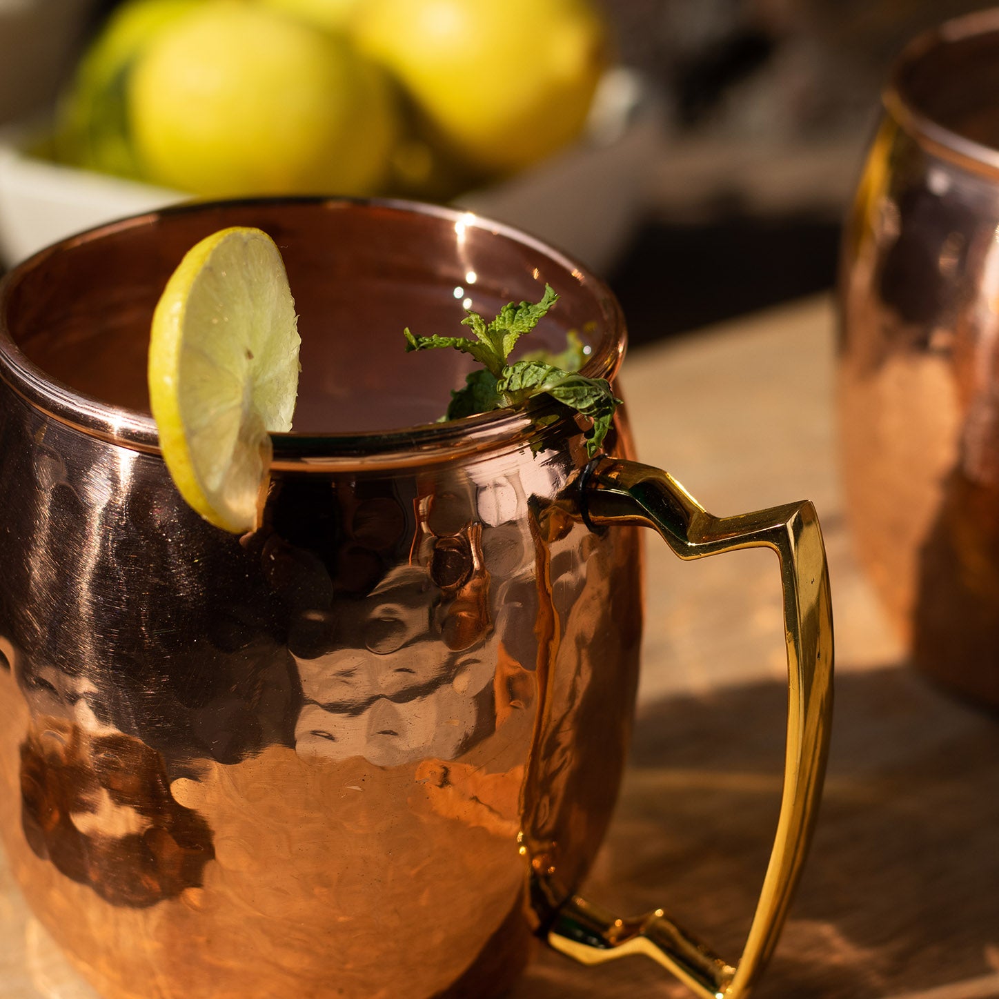 Pure Copper Hammered Moscow Mule Mugs